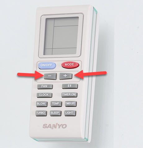 Remote máy lạnh Sanyo bị khóa