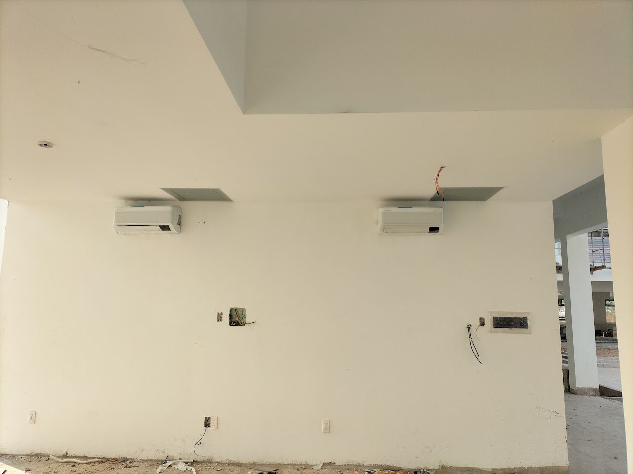 Thi công ống đồng máy lạnh âm tường